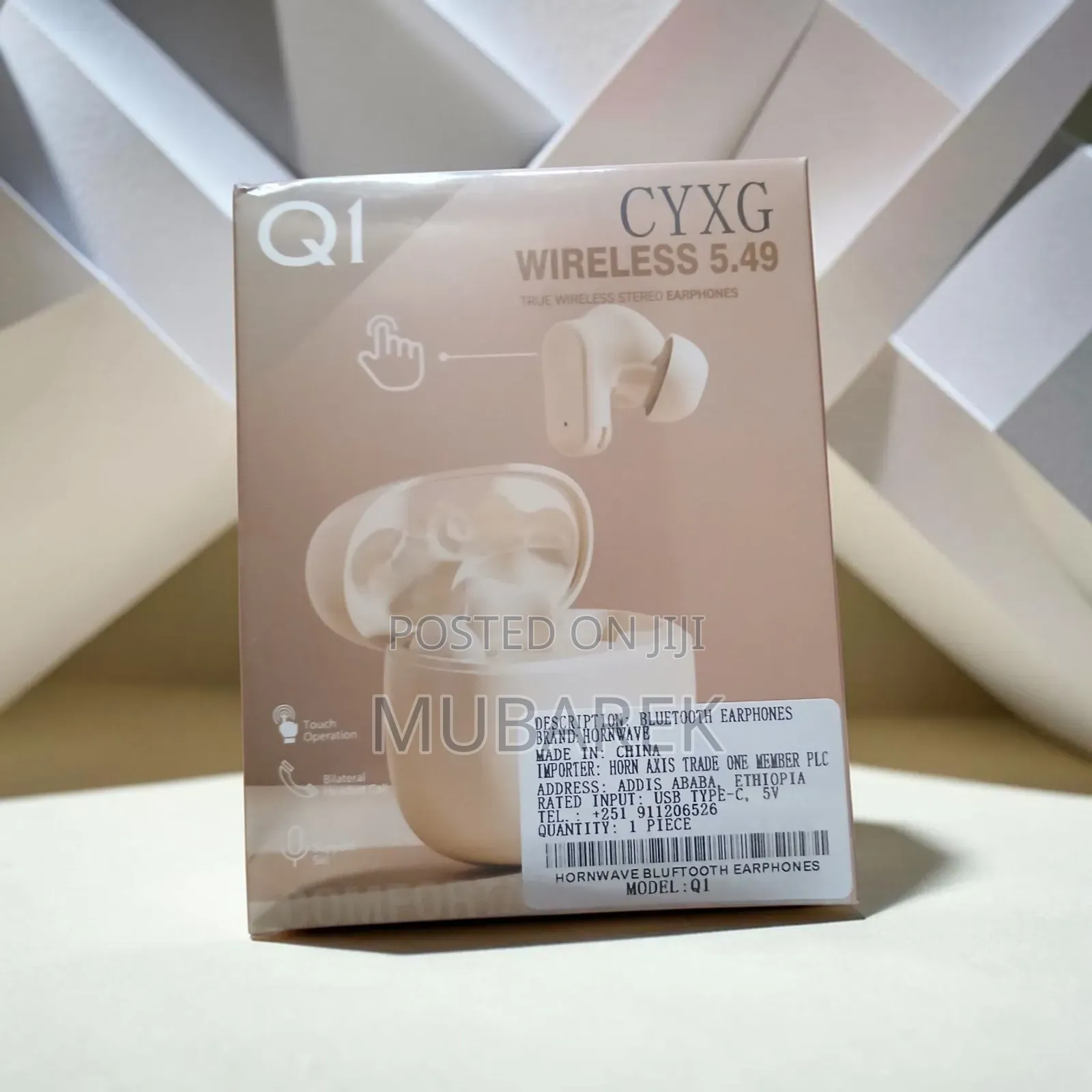 CYXG Q1 Stereo Earbuds - سماعة بلوتوث ممتازة