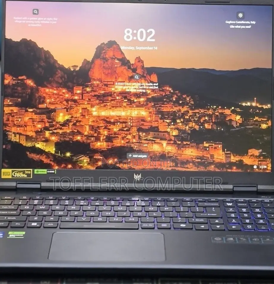 New Laptop Acer Predator Helios Neo 16 16GB Intel Core i9 SSD 512GB