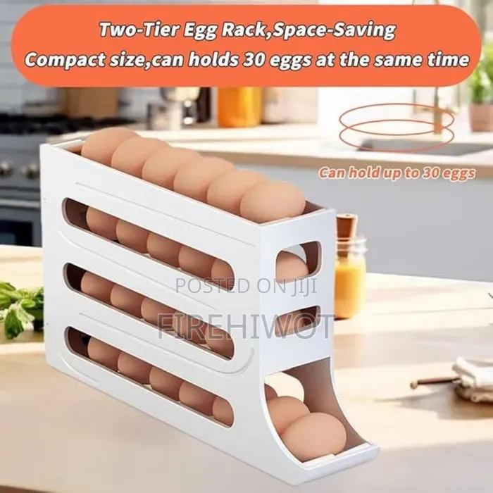 Rolling Egg Tray Organizer,