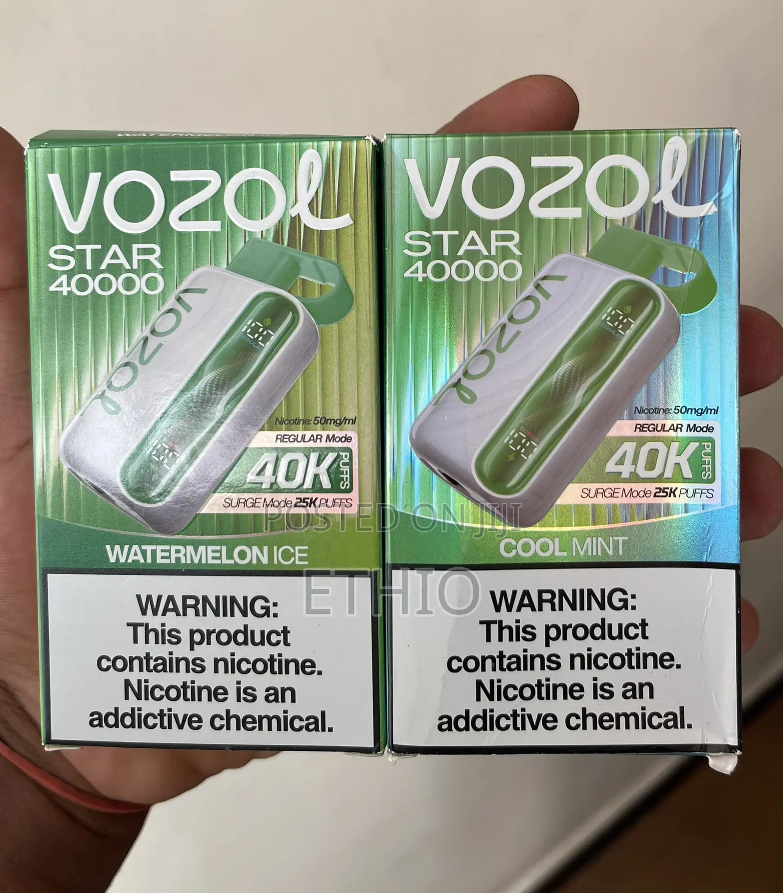 Vozol Star 40000 Puff Watermelon Ice&cool Mint Flavours