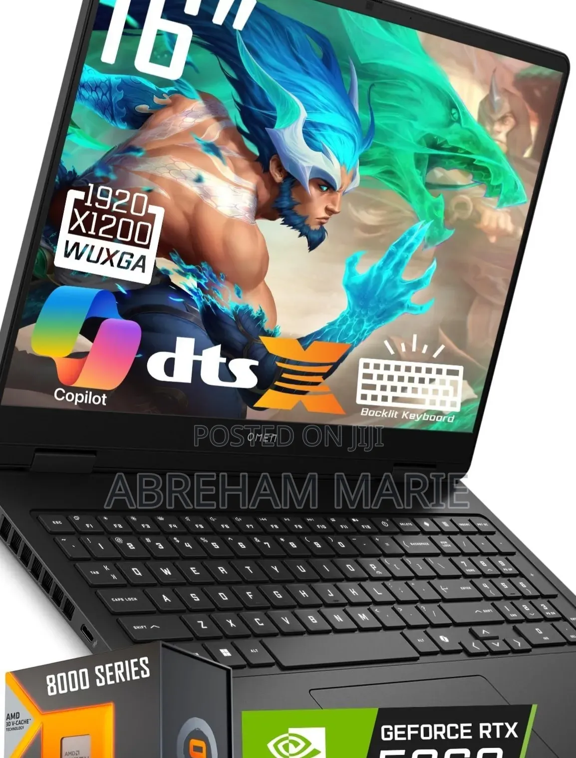 New Laptop HP Omen 15 16GB AMD Ryzen 9 SSD 1T