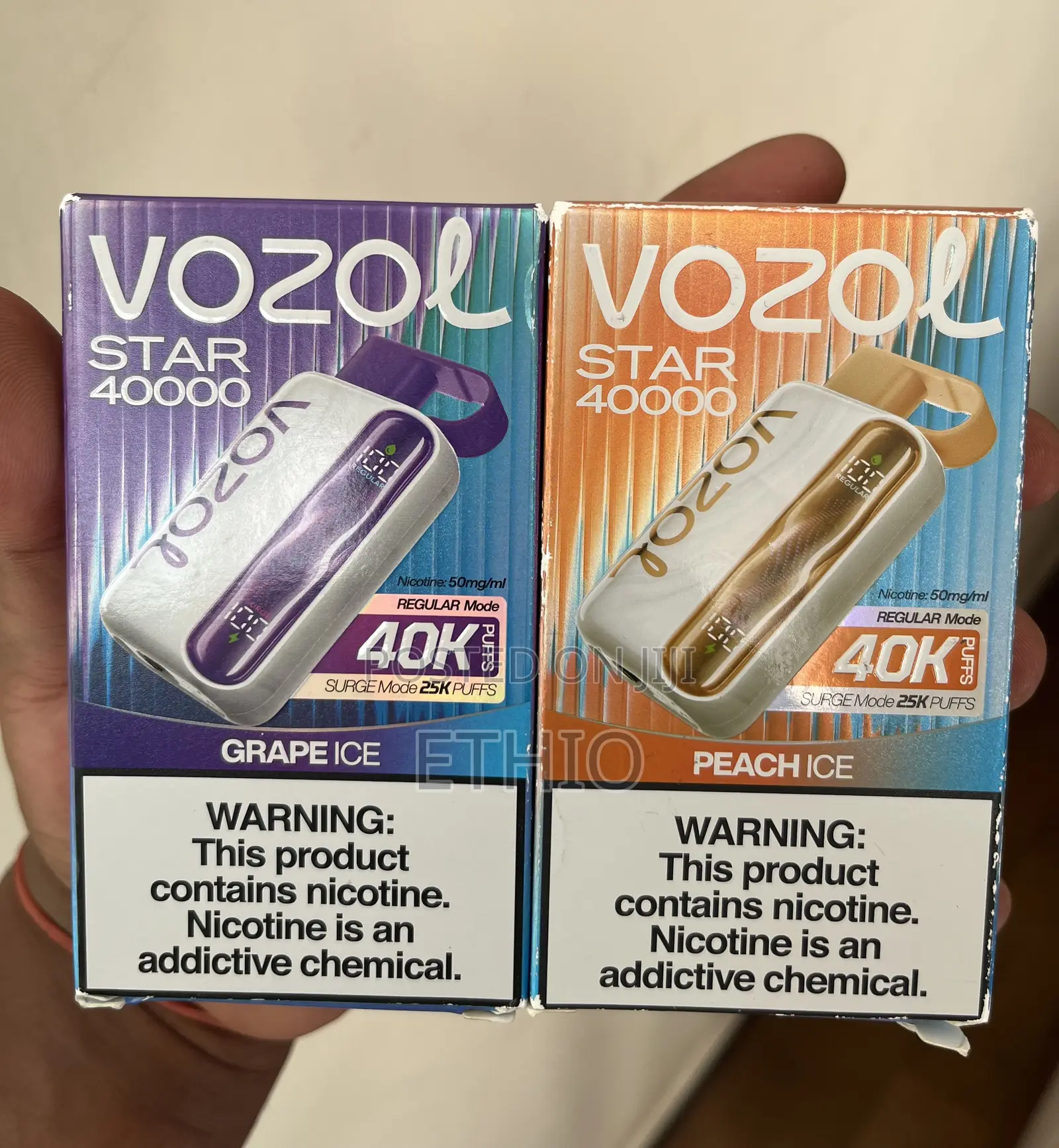 Vozol Star 40000 Puffs Grape Ice & Peach Ice