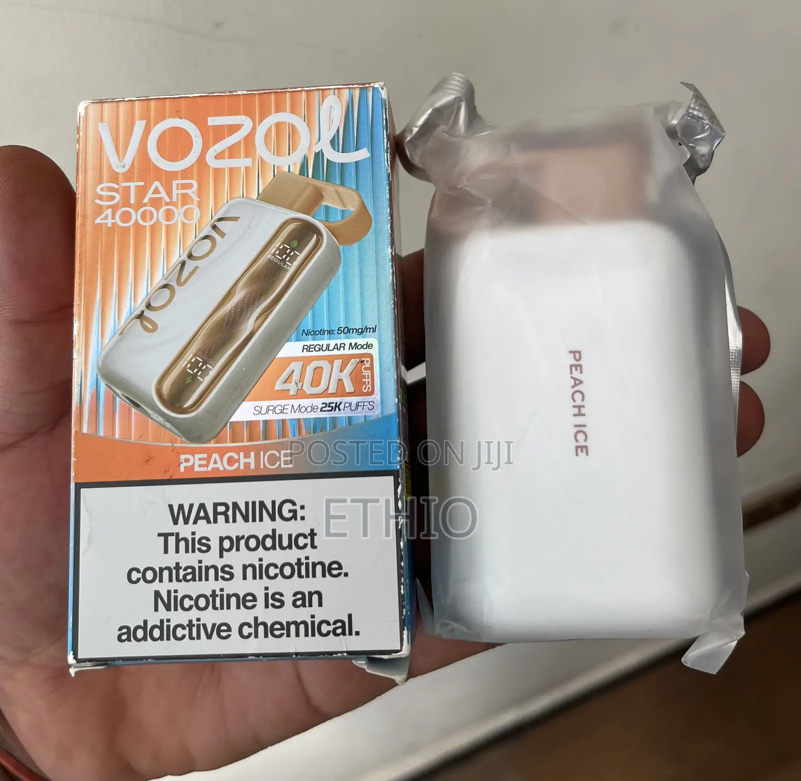 Vozol Star Peach Ice 40000 Puffs Discover the Orignal Test