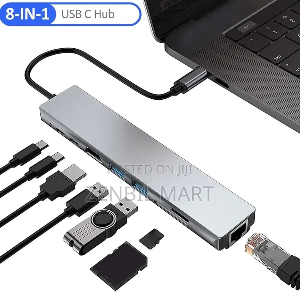 8 in 1 Adapter Type C to HDTV