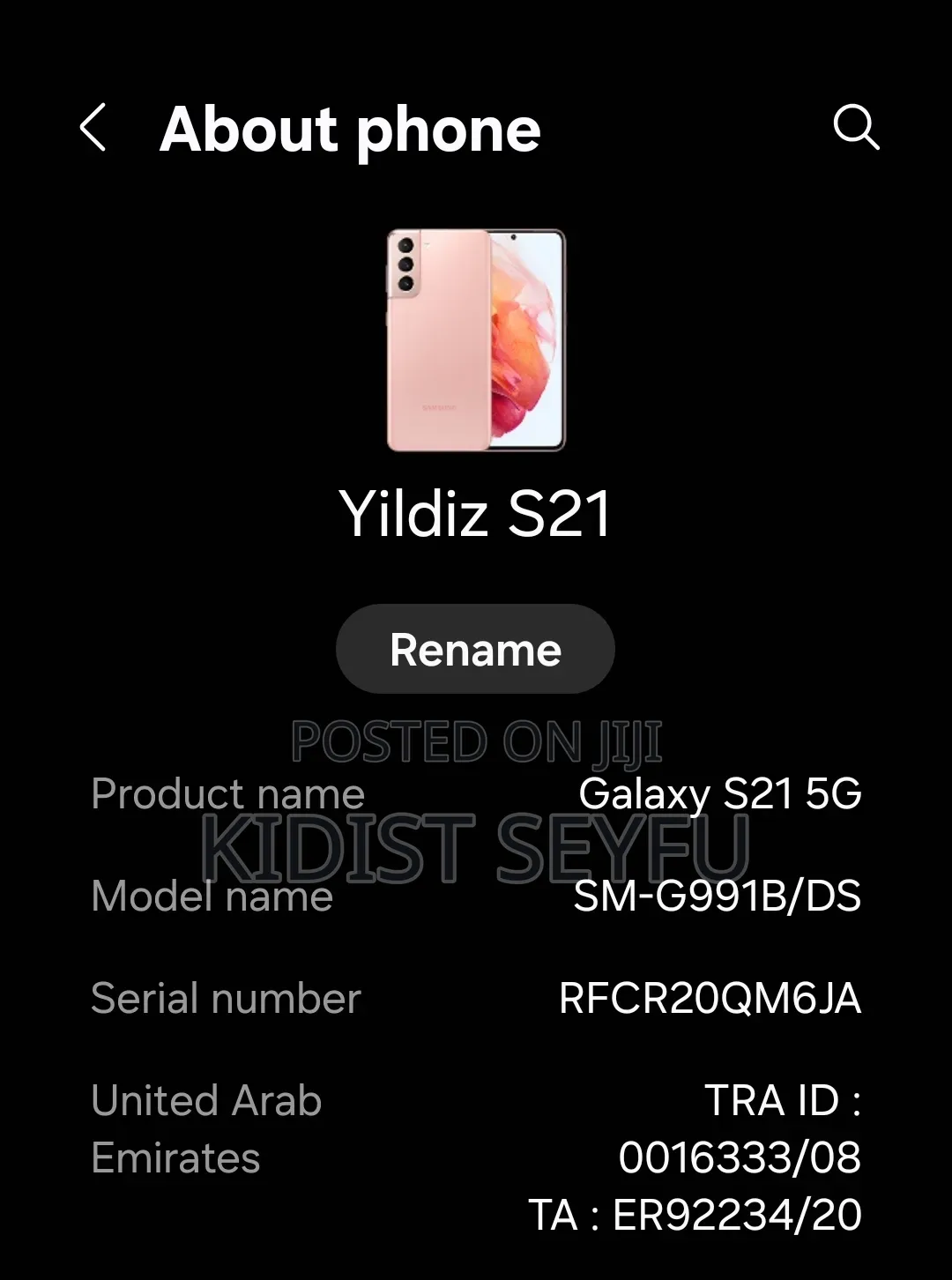 Samsung Galaxy S21 5G 128 GB Pink