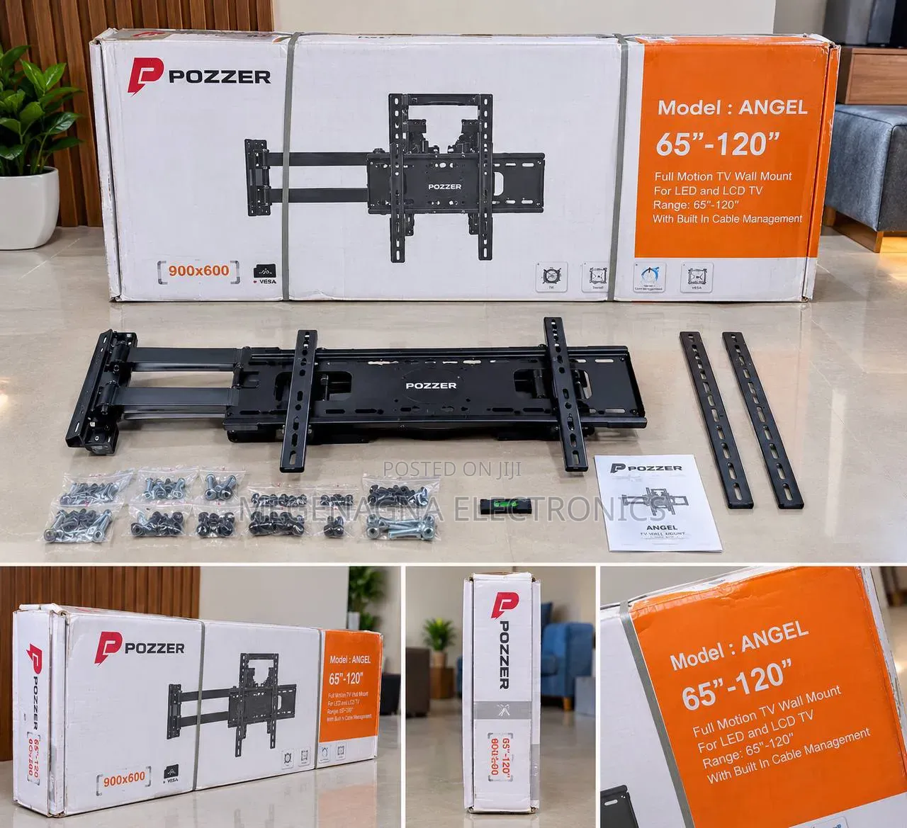 Flexible Full-Motion TV Wall Mount/TV Hanger 46"_120"