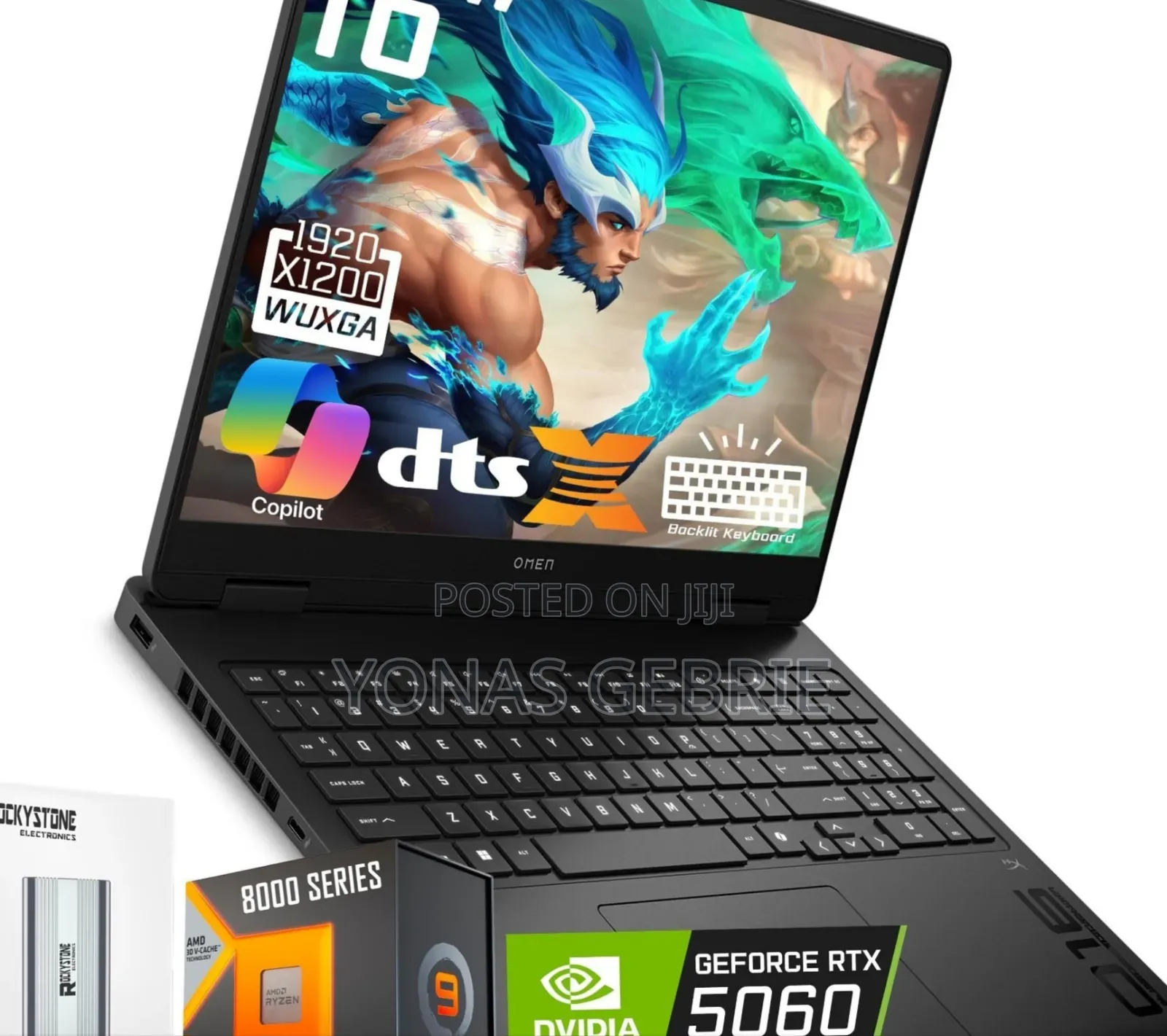 New Laptop HP Omen 16 16GB AMD Ryzen 9 SSD 1T
