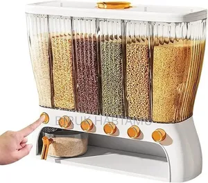 Wall Mounted / Rotating Cereal Grain Dispenser Container