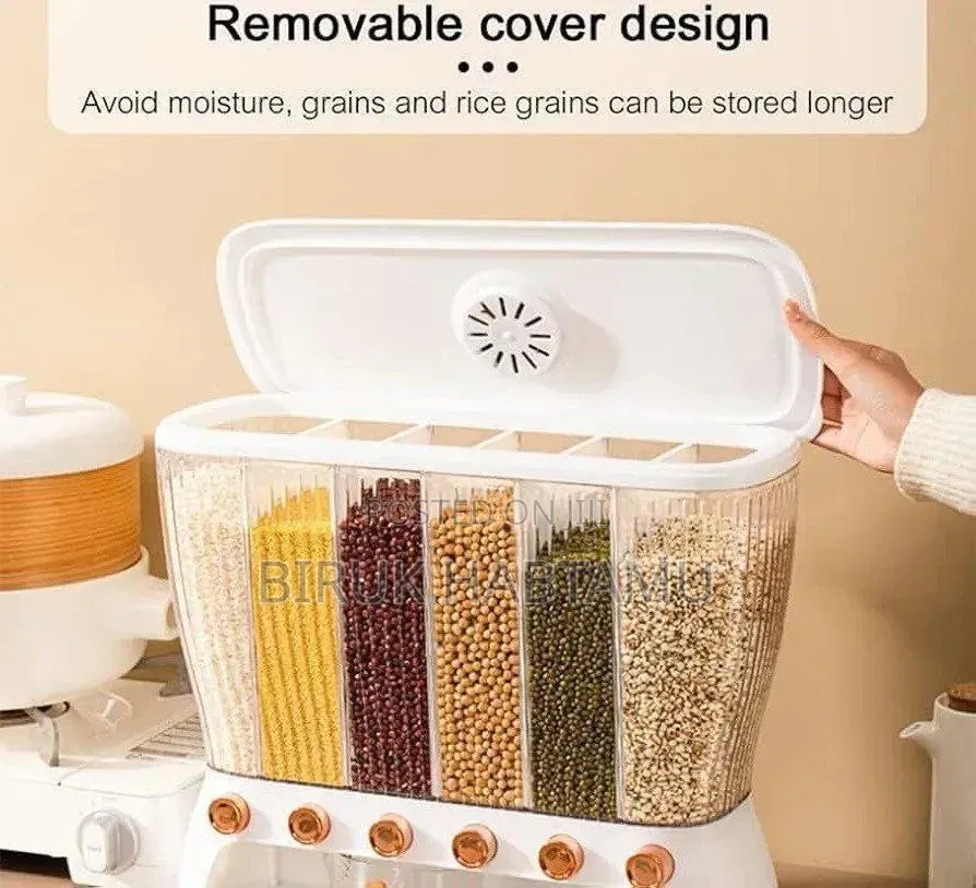 Wall Mounted / Rotating Cereal Grain Dispenser Container