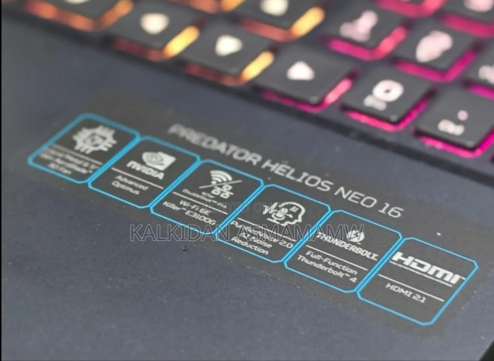 New Laptop Acer Predator Helios Neo 16 16GB Intel Core i9 SSD 1T