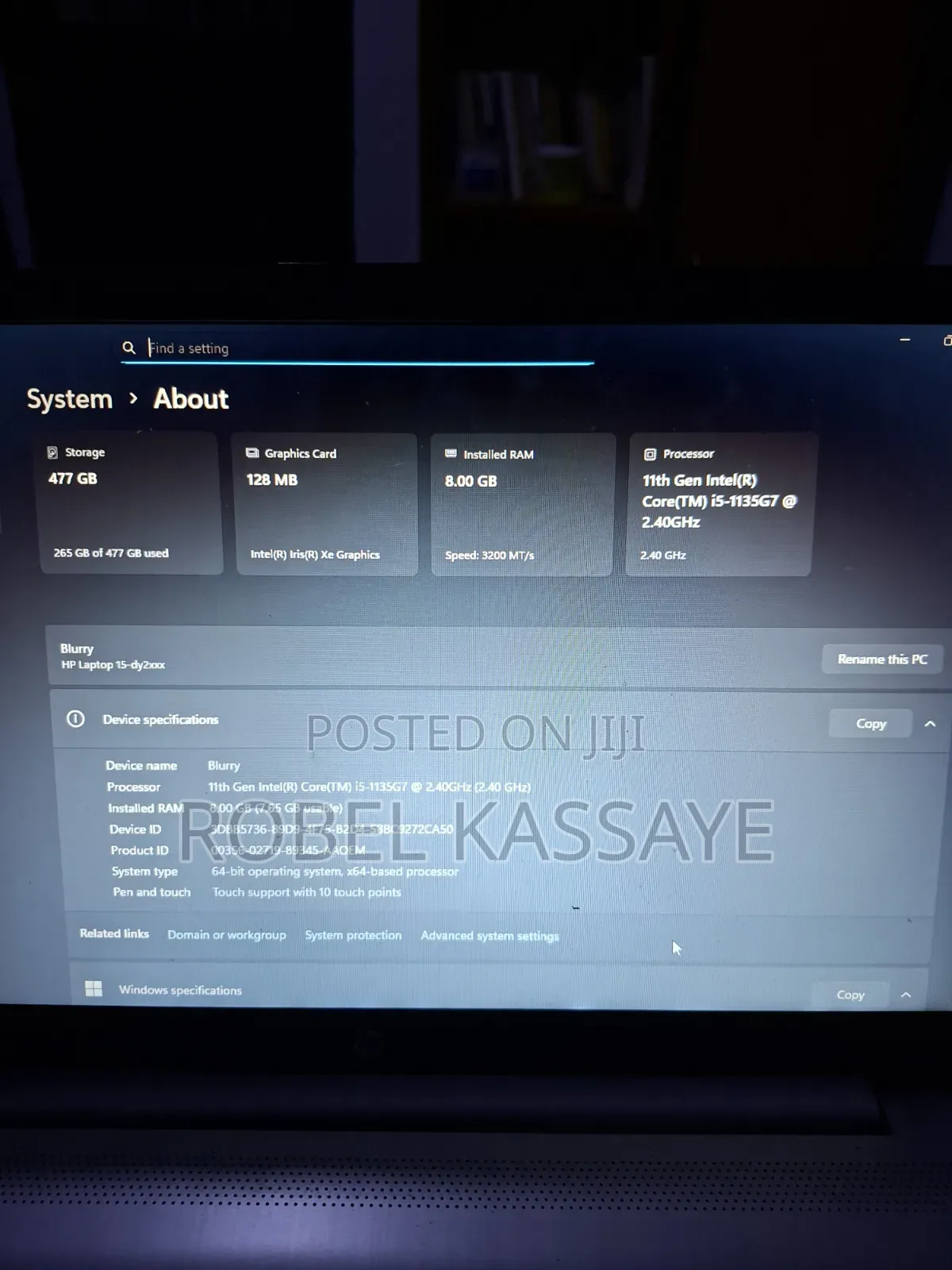 Laptop HP 15 8GB Intel Core i5 SSD 500GB