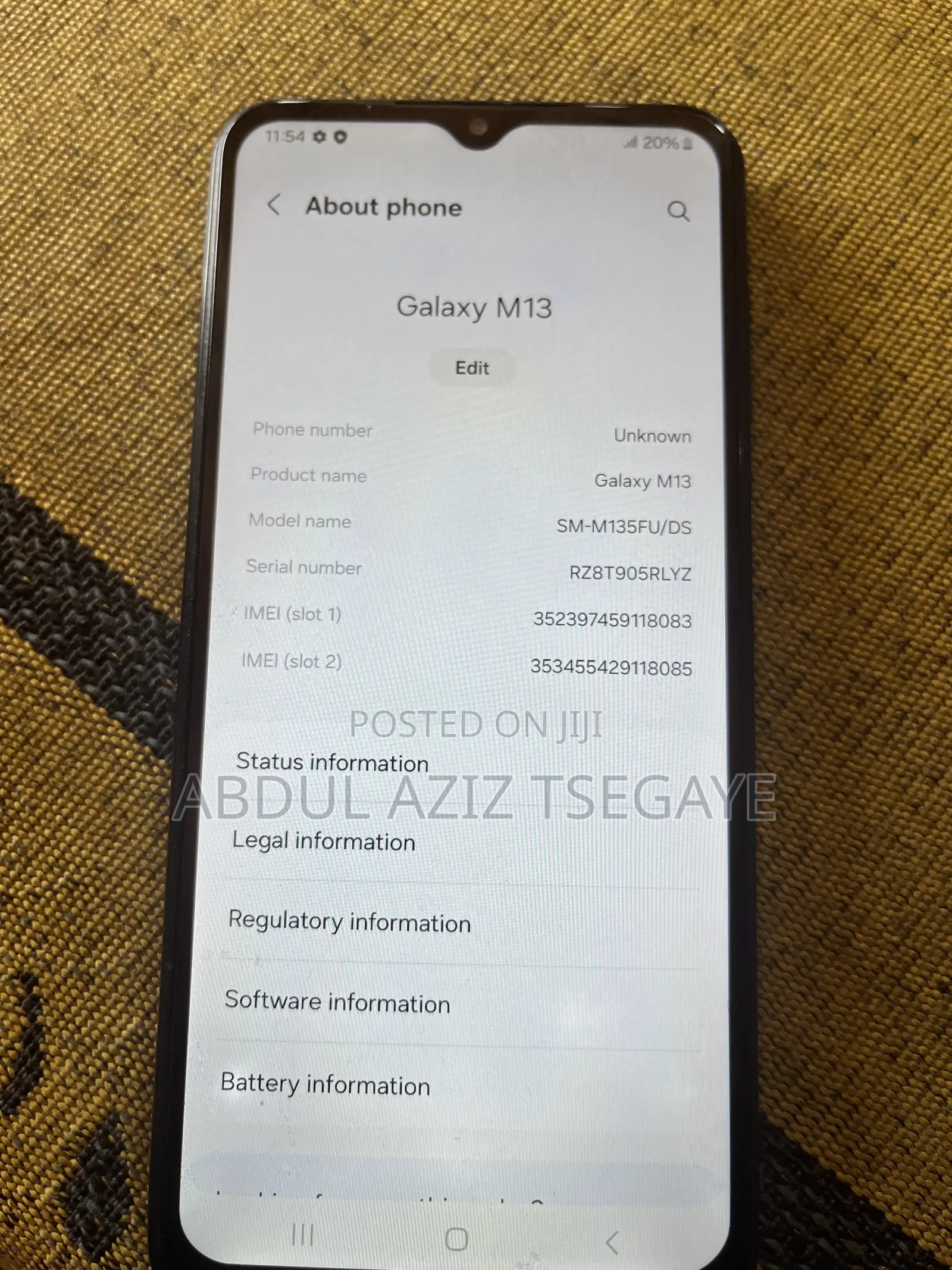 Samsung Galaxy M13 64 GB Black