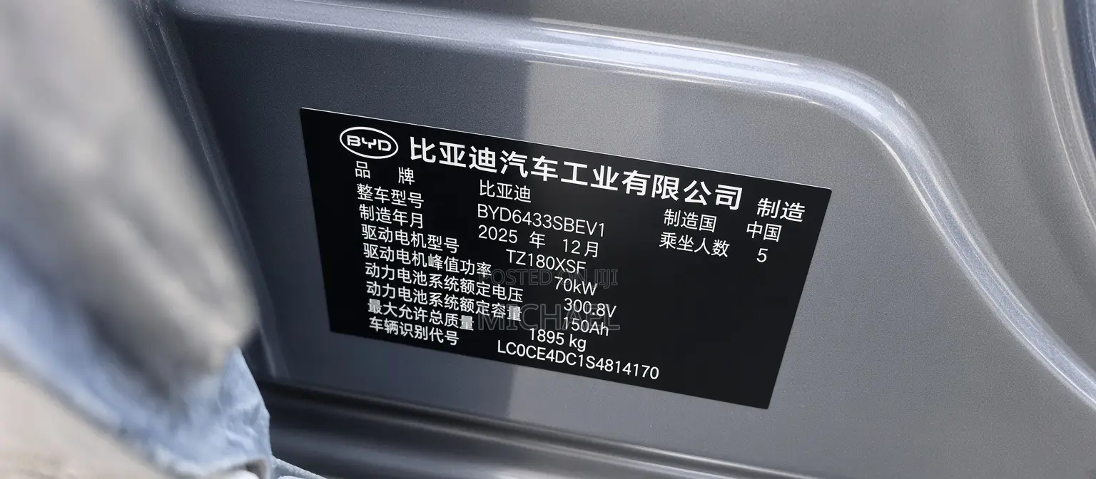 New BYD Yuan Plus 2025 Gray