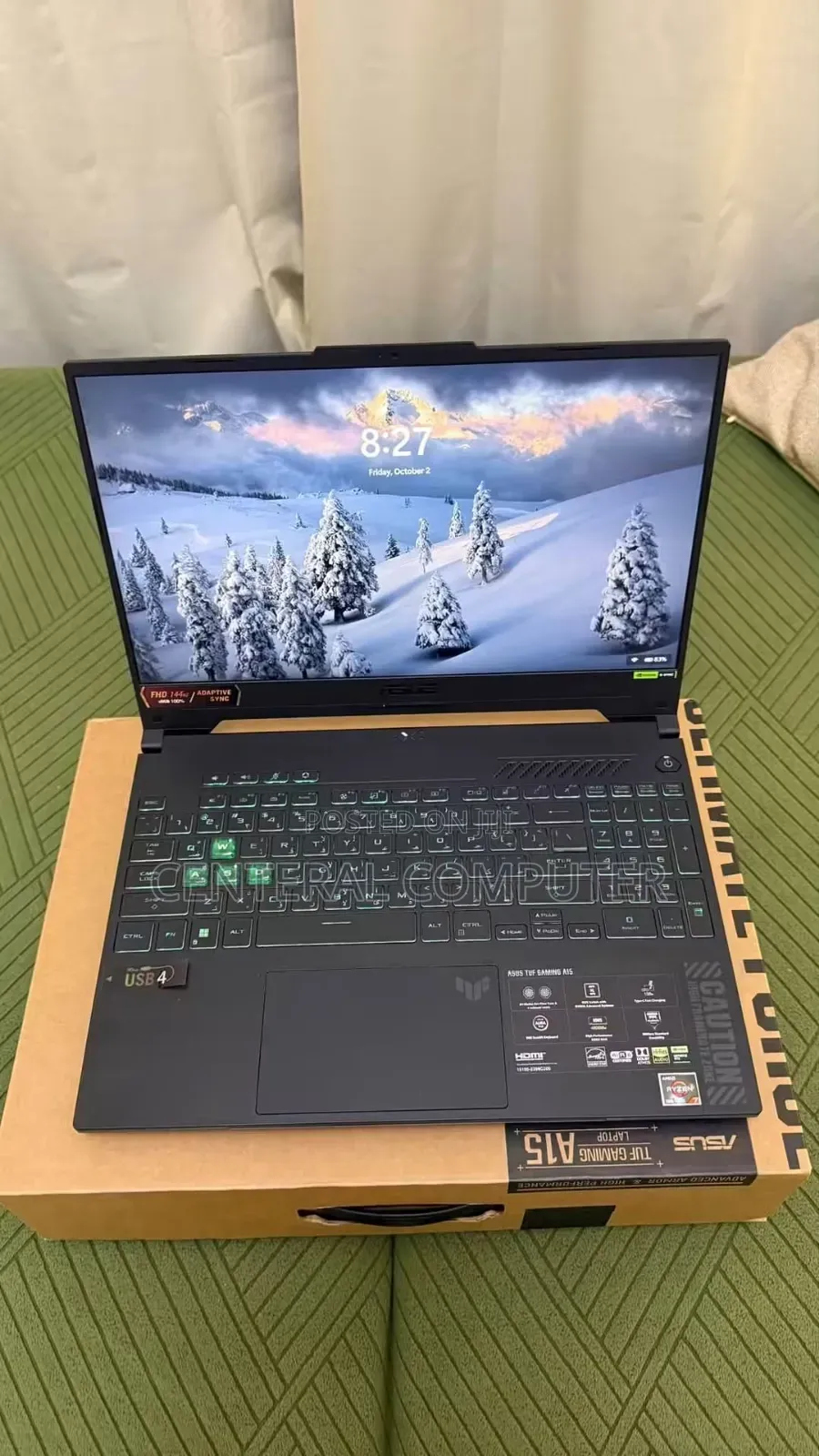 New Laptop Asus TUF Gaming A15 16GB AMD Ryzen 7 SSD 512GB