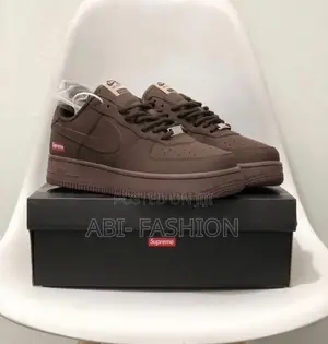 Nike Air Force 1 Supreme Cocoa Wow New Arrival Size 40, 41, 42, 43, 44