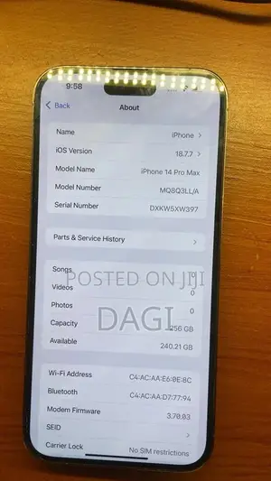 New Apple iPhone 14 Pro Max 256 GB Black