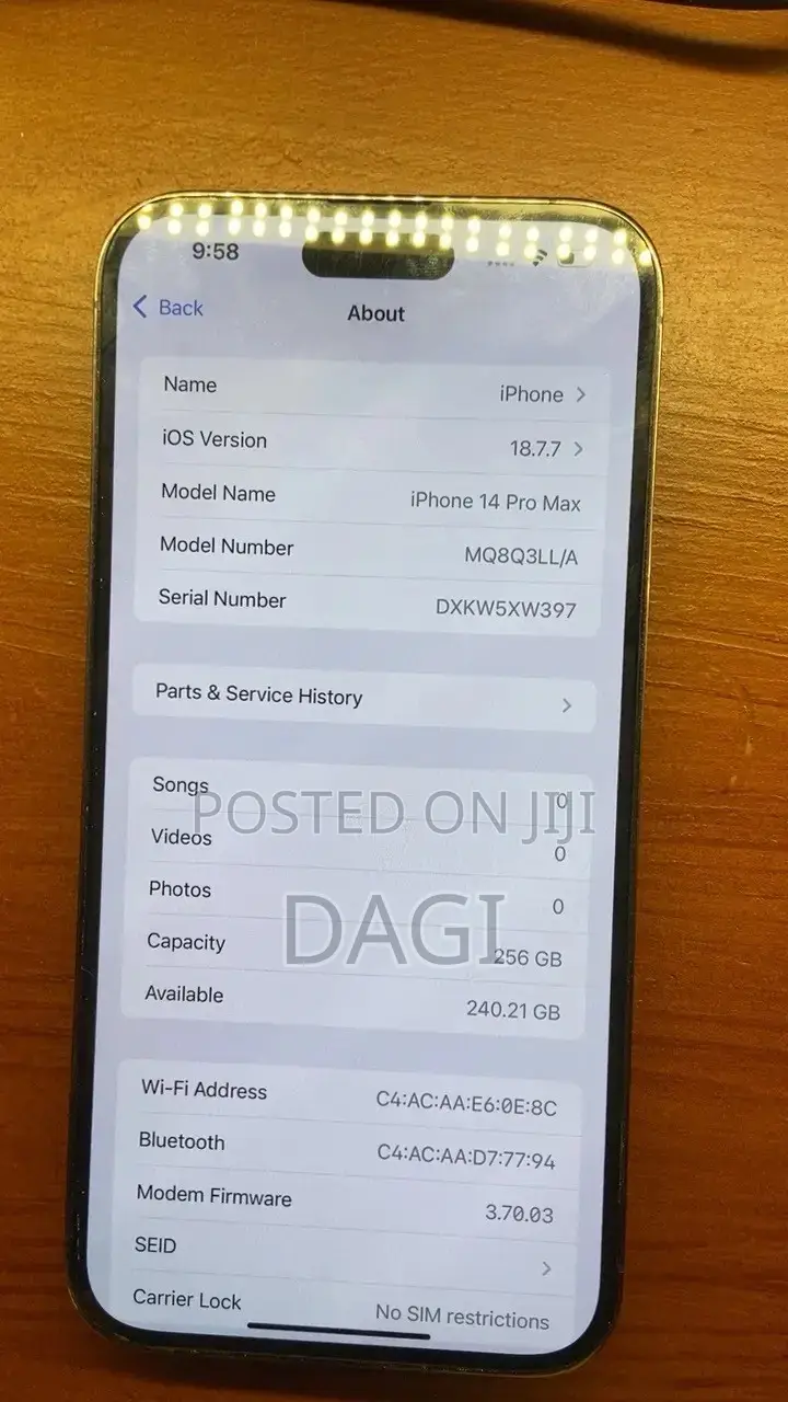 New Apple iPhone 14 Pro Max 256 GB Black