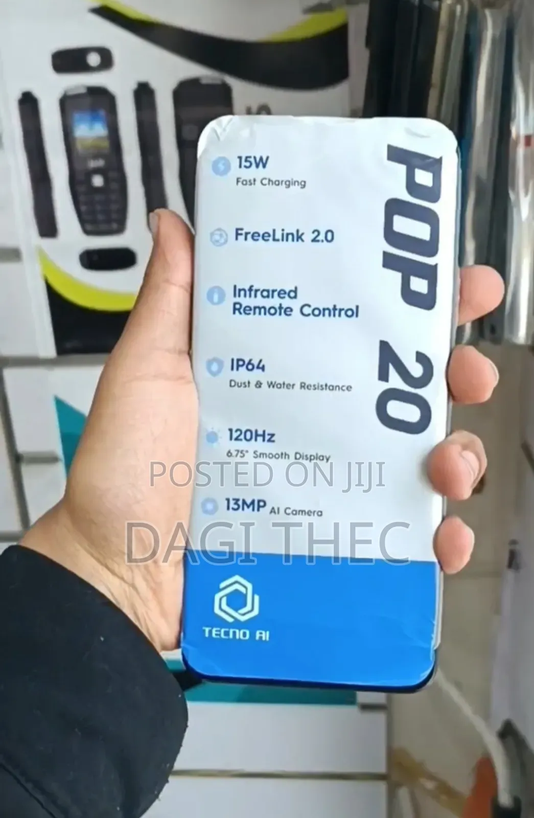 New Tecno Pop 20 128 GB Black