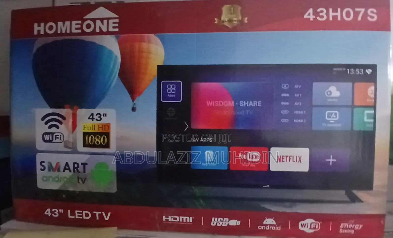 Home One 43inche Double Scrine Smart TV