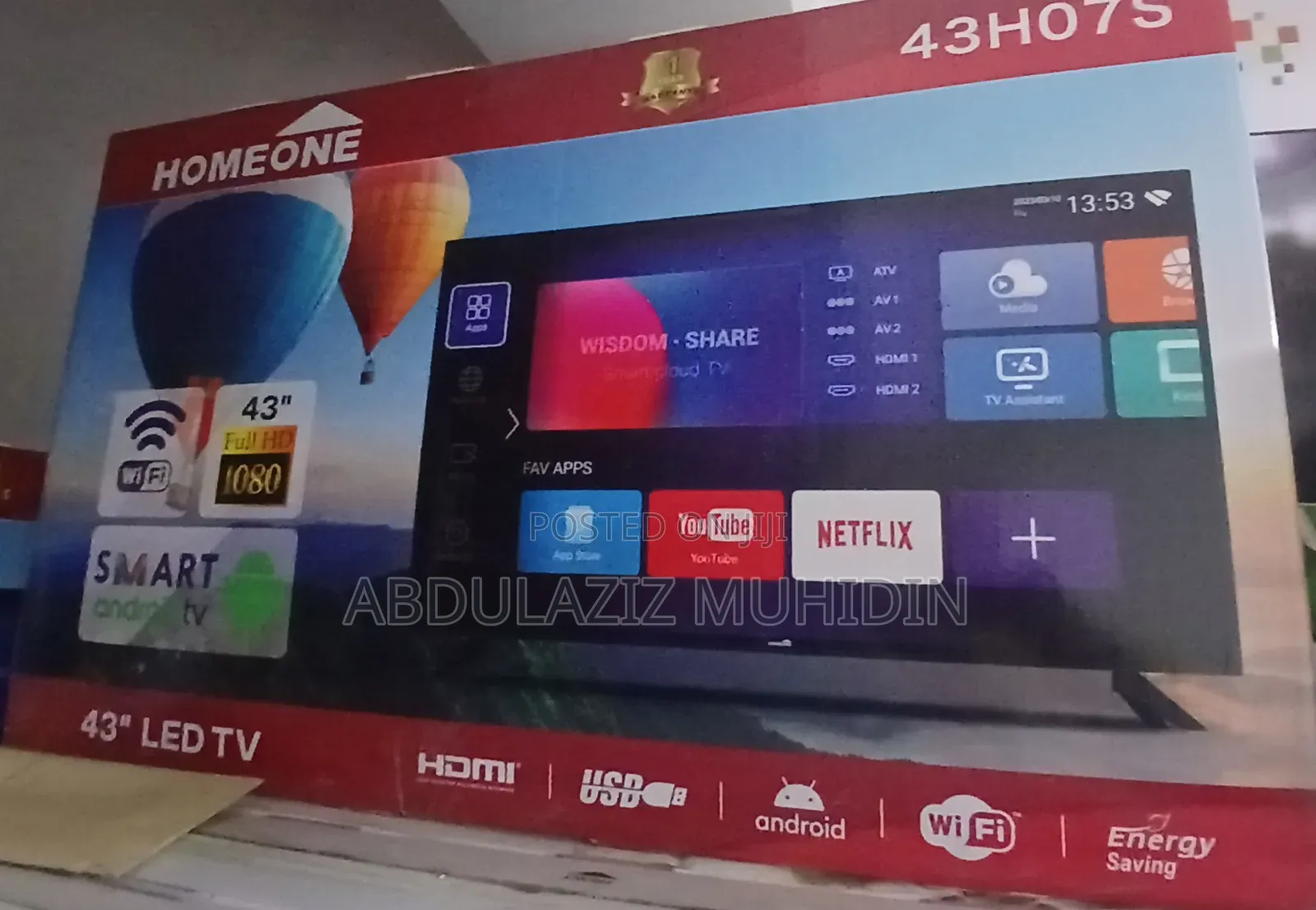 Home One 43inche Double Scrine Smart TV
