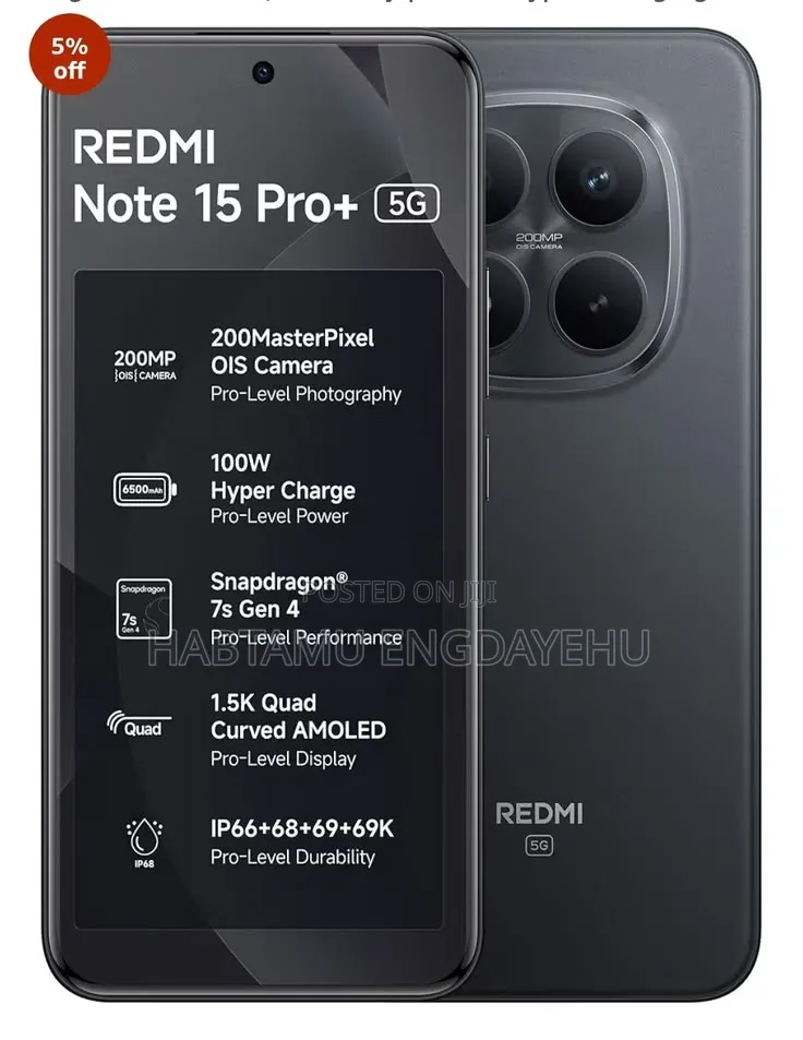 New Xiaomi Redmi Note 15 Pro+ 512 GB Red