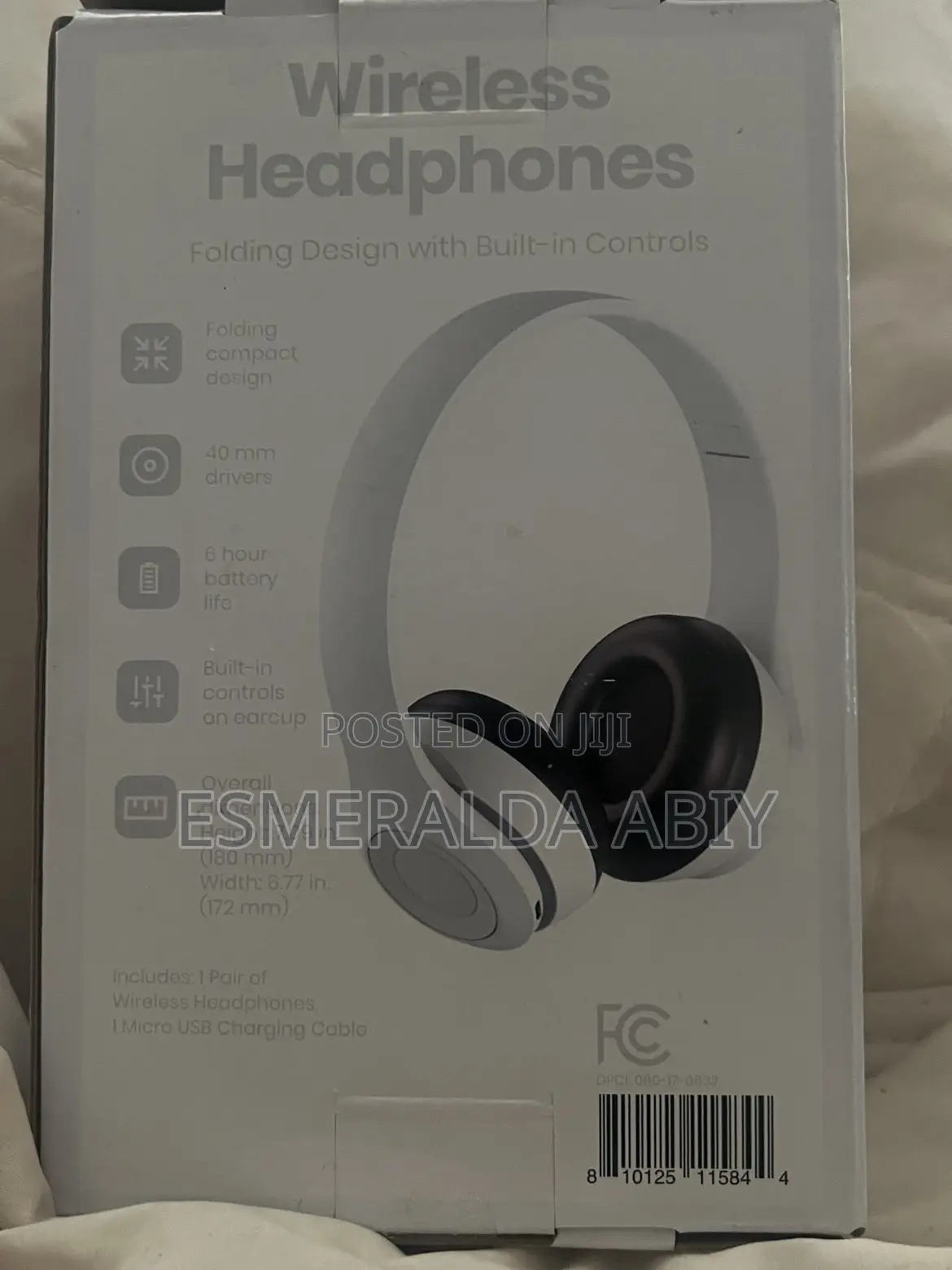 GEMS Wireless Folding Headphones(white)