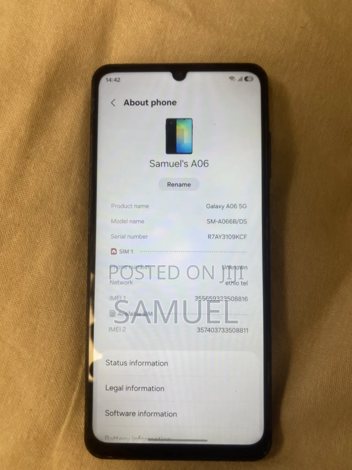 Samsung Galaxy A06 5G 128 GB Black