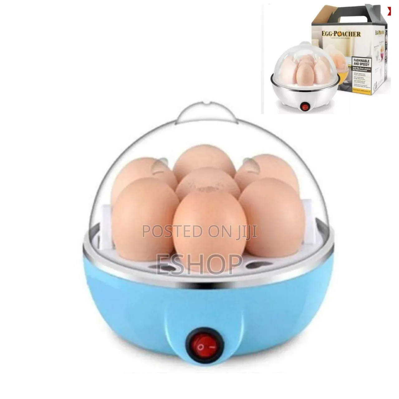 This Electric Egg Cooker Features a Poaching Tray, Nonslip Base, A