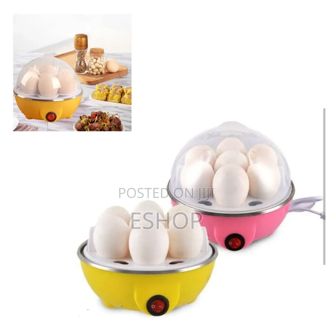 This Electric Egg Cooker Features a Poaching Tray, Nonslip Base, A