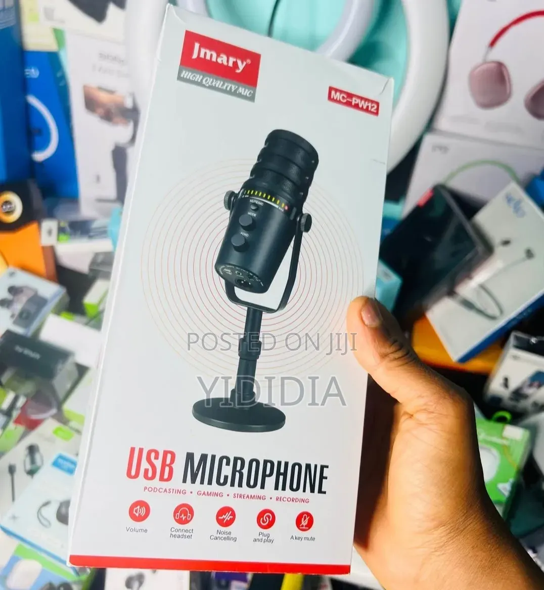 Jmary MC-PW12 USB Microphone– Clear Sound for Recording & Streaming
