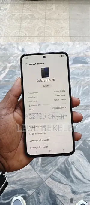 New Samsung Galaxy S24 FE 128 GB Graphite