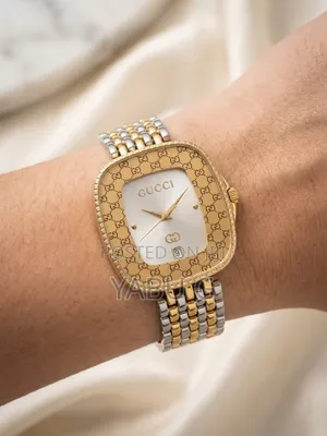 Sliver and Gold GUCCI Women Watch