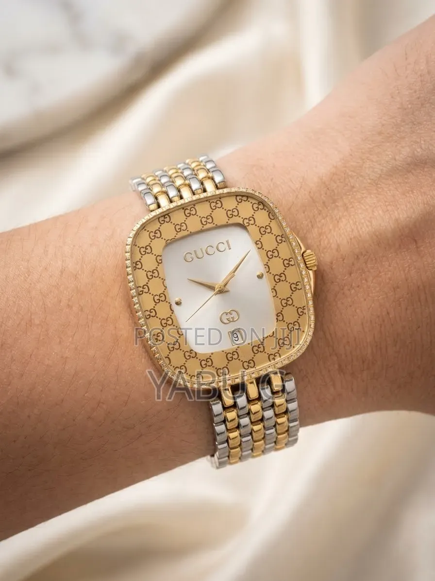 Sliver and Gold GUCCI Women Watch