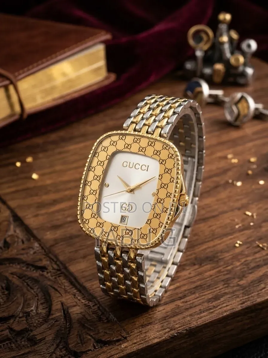 Sliver and Gold GUCCI Women Watch