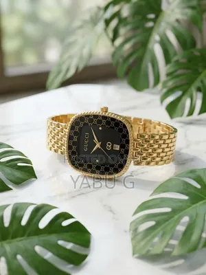 Black Stainless Gold Gucci Women Watch
