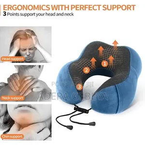 U Shape Memory Foam Pillow የሚታጠብ 360° Support for Your Neck & Head