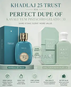 KHADLAJ TRUS Perfume for Her(Dupe for KAYALI PISTACHIO)
