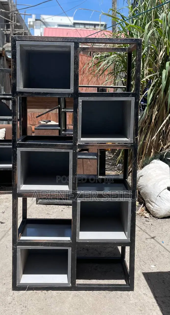 Metal & MDF Display Shelf Cabinet - Slightly Used