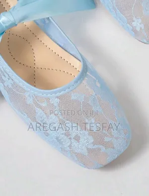Bowknot Square Toe Women's Flat Shoes Gentle and Elegant Ballet Shoes