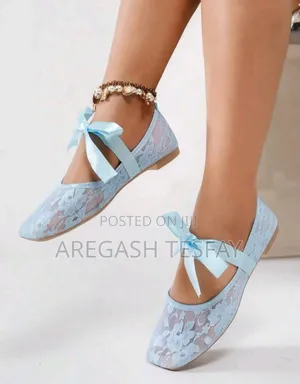 Bowknot Square Toe Women's Flat Shoes Gentle and Elegant Ballet Shoes