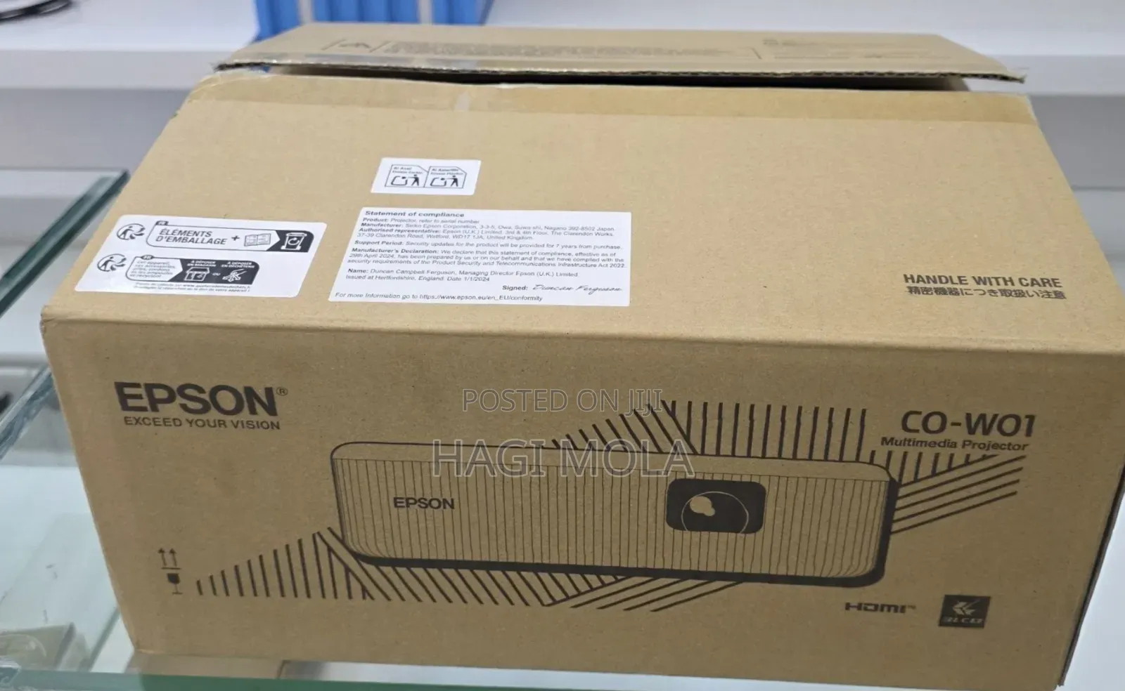Brand New Packed With Cartoon
Epson Projector 
Model :