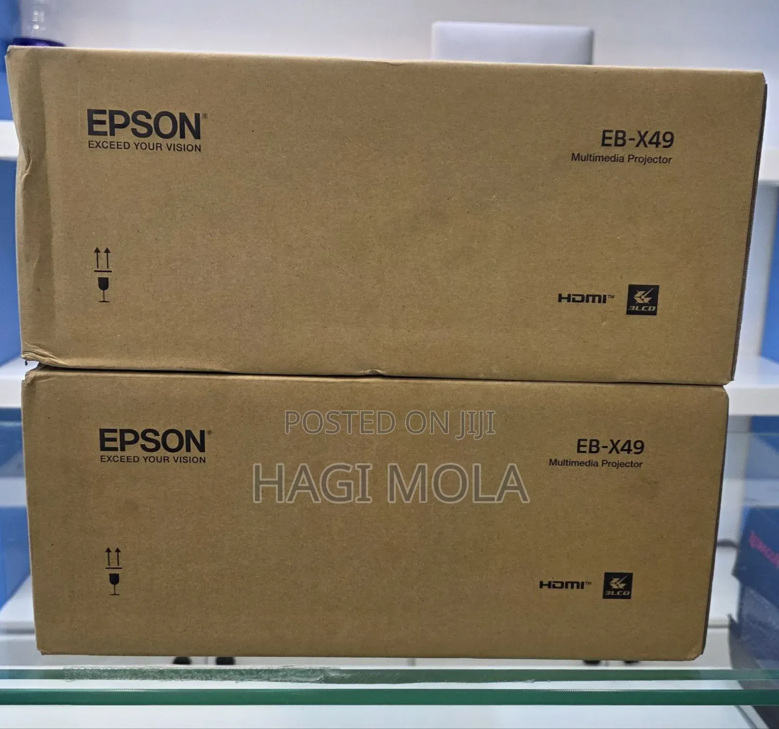 Brand New Epson Projector 
Model : EB-X49 
Technol