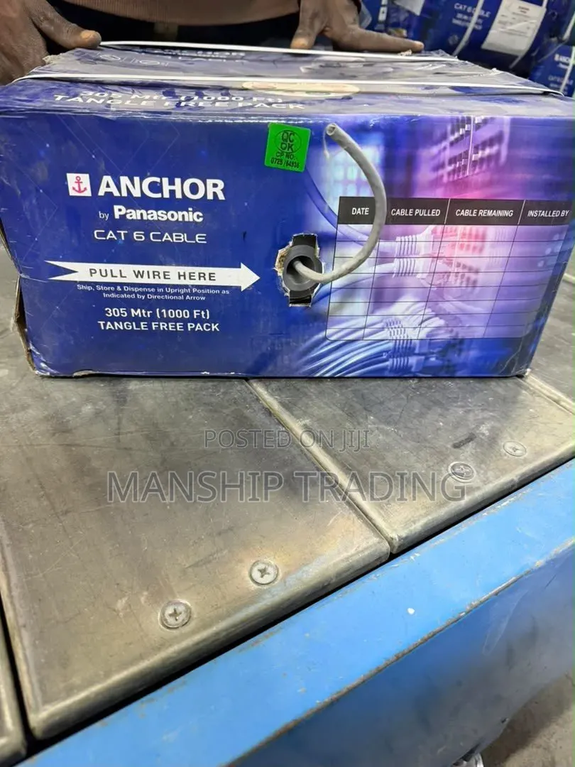 Original ANCHOR by Panasonic CAT6 UTP Network Cable