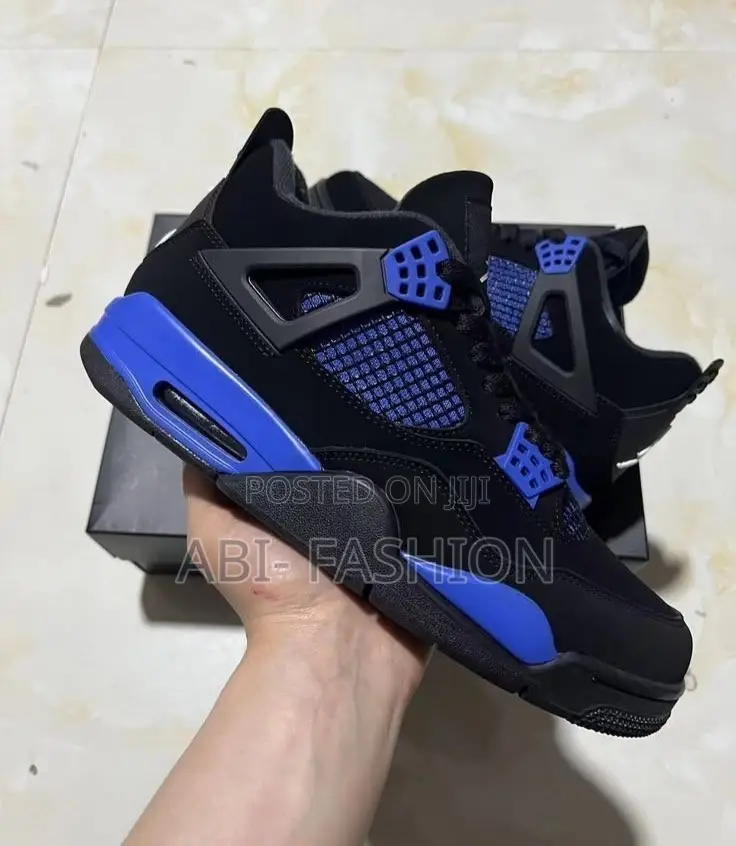 Air Jordan 4 Retro Blue Thunder High | New Arrival | Size 40–44