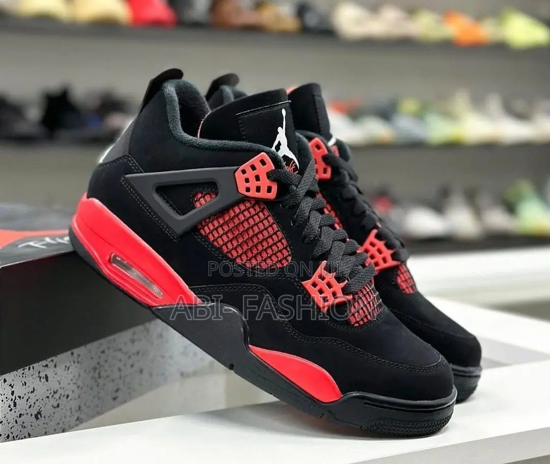 Air Jordan 4 Retro Thunder High | New Arrival | Sizes 40,41,42,43,44