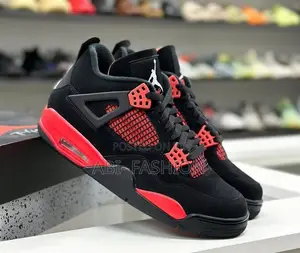 Air Jordan 4 Retro Thunder High | New Arrival | Sizes 40,41,42,43,44