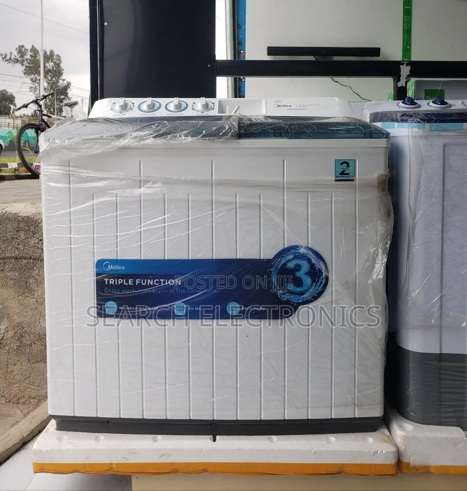 Midea 16,kg Washing Machine Semi & 3,wash Program