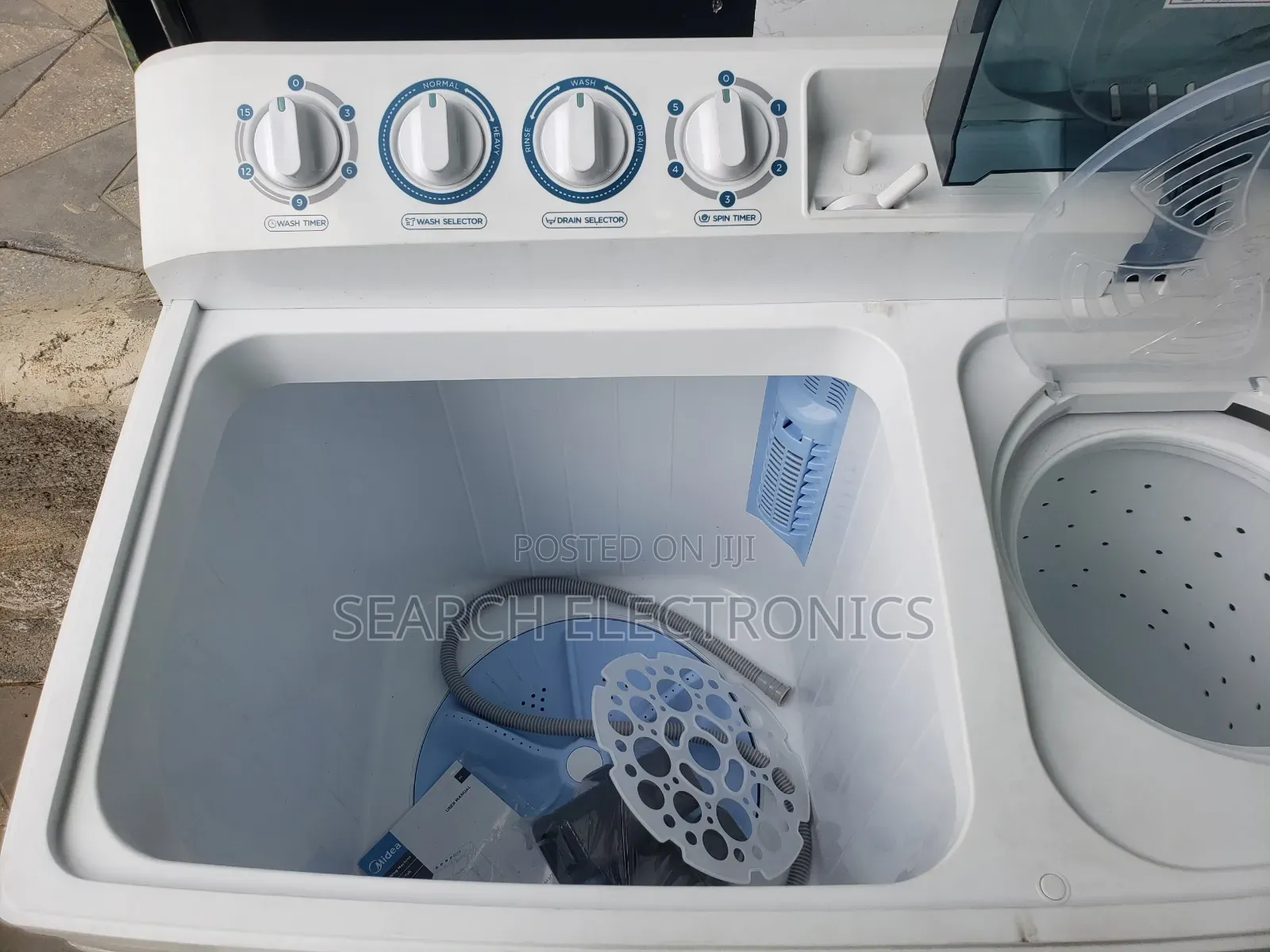 Midea 16,kg Washing Machine Semi & 3,wash Program
