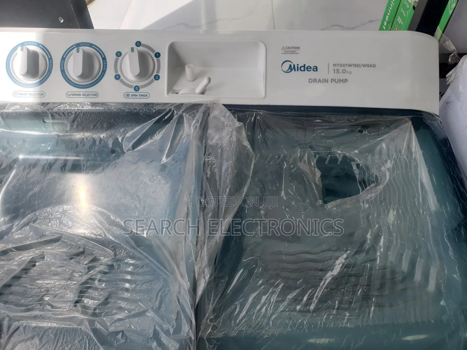 Midea 16,kg Washing Machine Semi & 3,wash Program