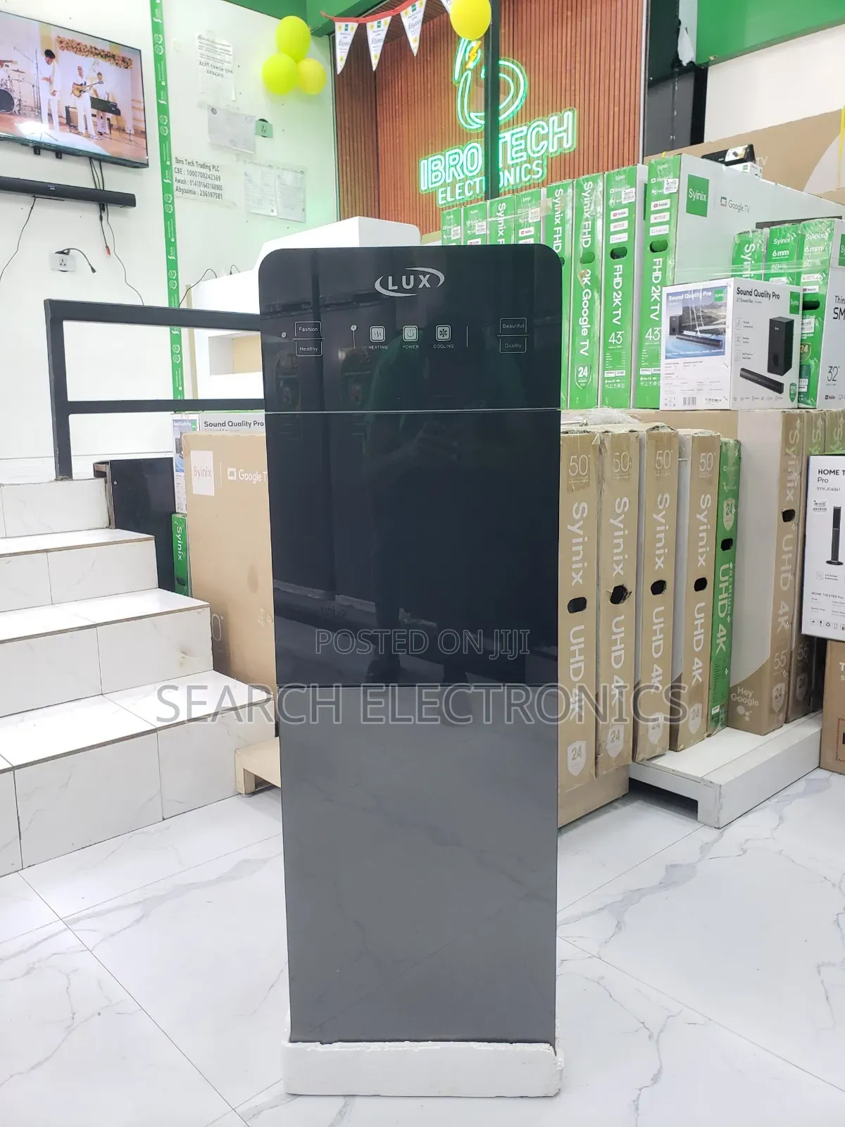 Lux 20,litre Water Dispenser Hot & Cold Mini Fridge Seastem